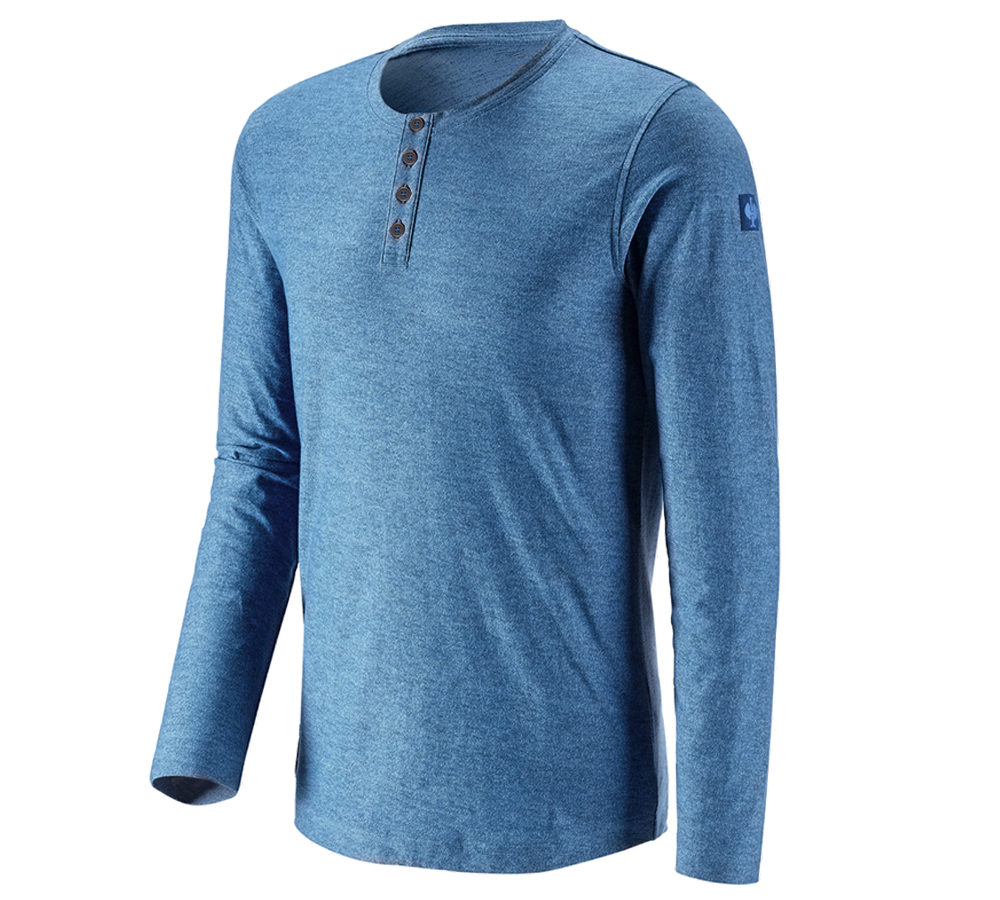 Teman: Longsleeve e.s.vintage + arktisk blå melange