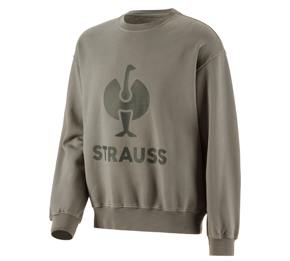 Teman: Oversize sweatshirt e.s.motion ten + mossgrön vintage