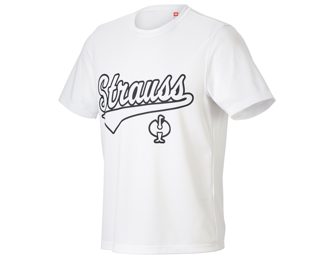 Överdelar: e.s. funktions-t-shirt Strauss + vit