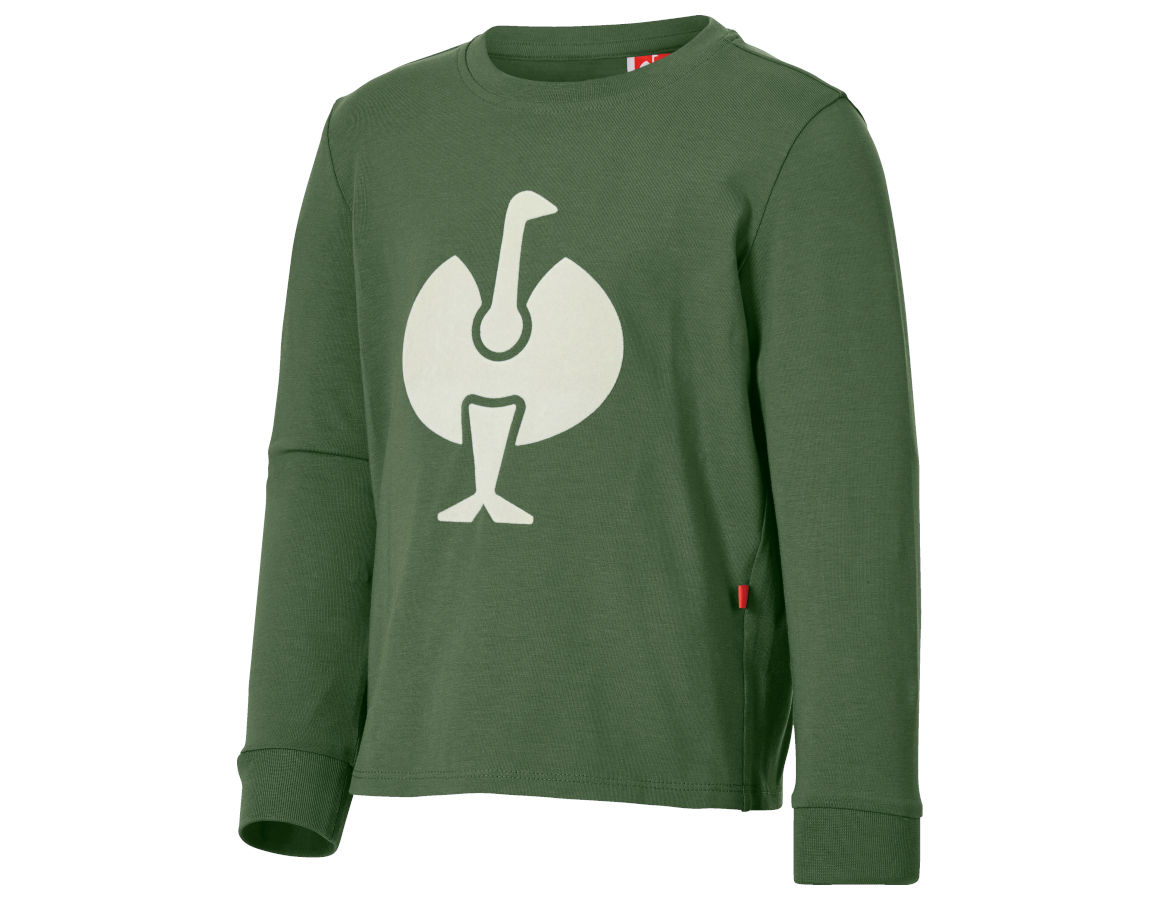 Nyheter: e.s. pyjamas långärmad  cotton stretch, barn + nordicgrön