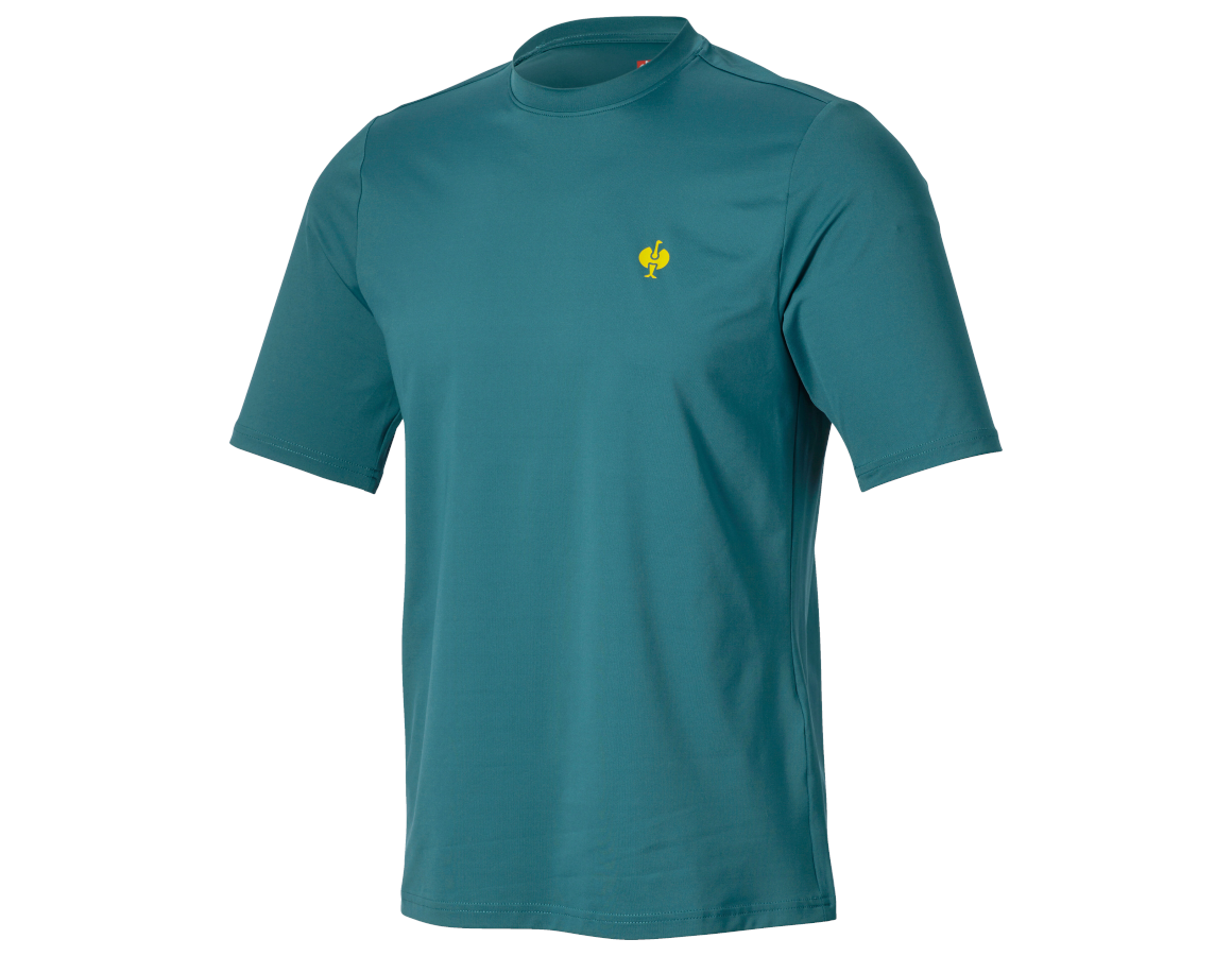 Clothing: Functional t-shirt UV e.s.trail + emeraldgreen/chromeyellow