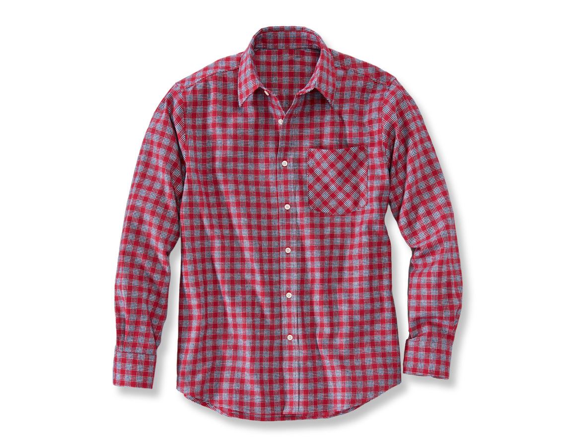 Shirts, Pullover & more: Cotton shirt Malmö + red/navy/white