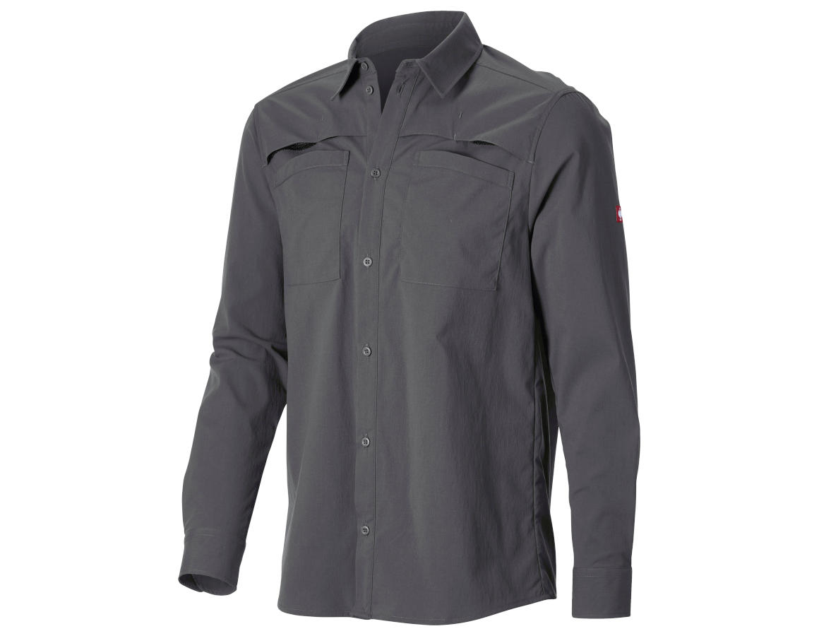 Topics: Work shirt e.s.t:aktik, long sleeved + carbongrey