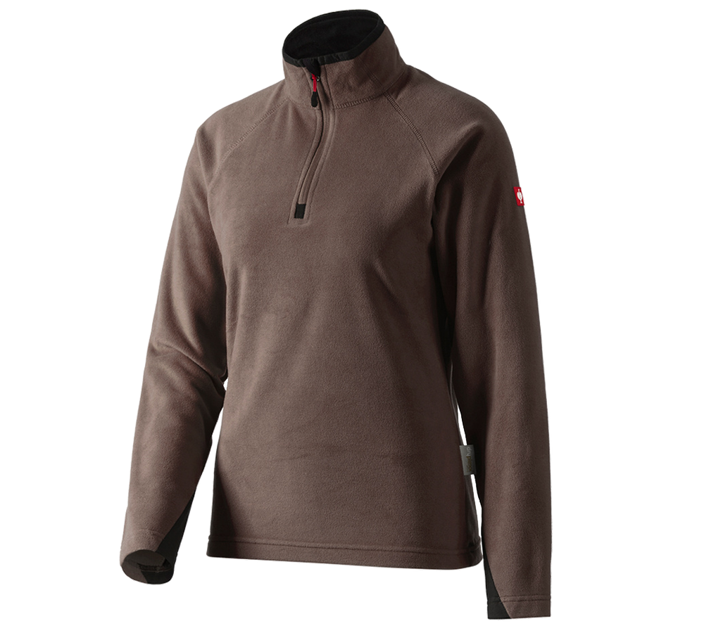 Shirts, Pullover & more: Ladies' Microfleece troyer dryplexx® micro + chestnut