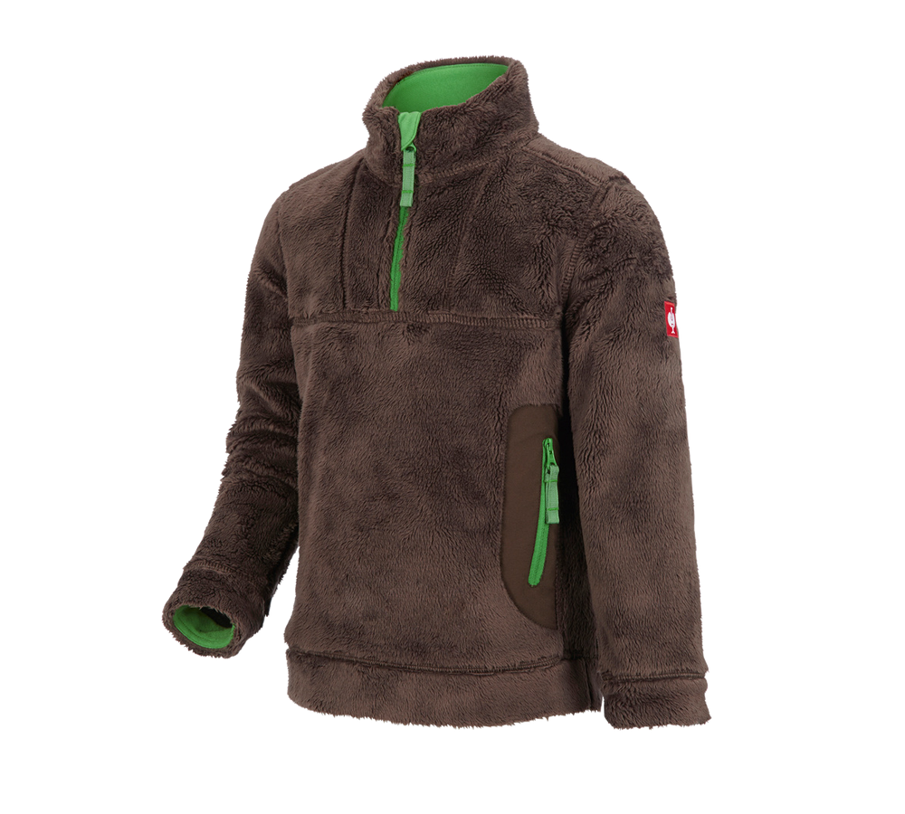 Shirts, Pullover & more: Troyer Highloft e.s.motion 2020, children's + chestnut/seagreen