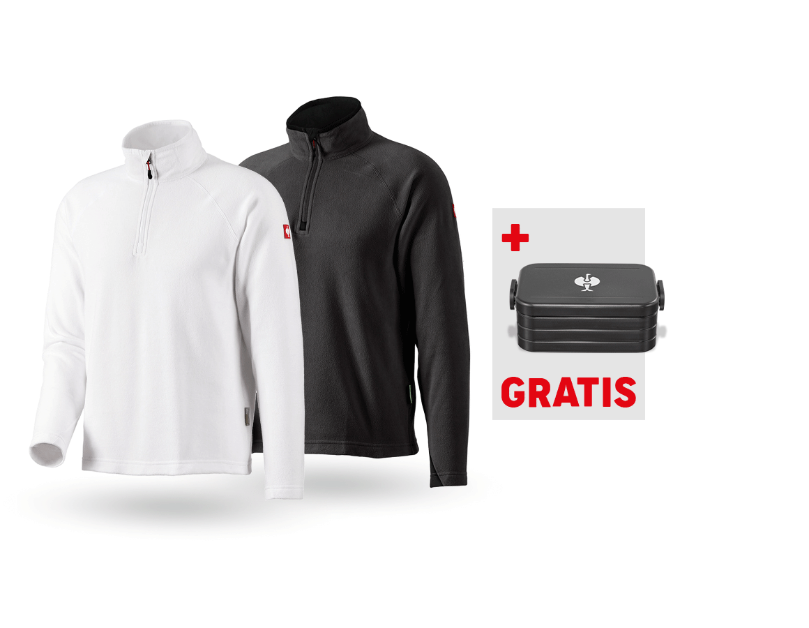 Överdelar: SET: 2x Microfleecetroyertröja dryplexx® micro + vit