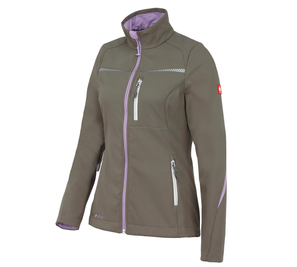 Arbetsjackor: Softshelljacka e.s.motion 2020, dam + sten/lavendel