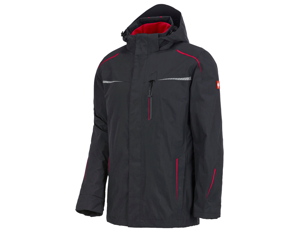 Topics: 3 in 1 functional jacket e.s.motion 2020, men's + graphite/fiery red