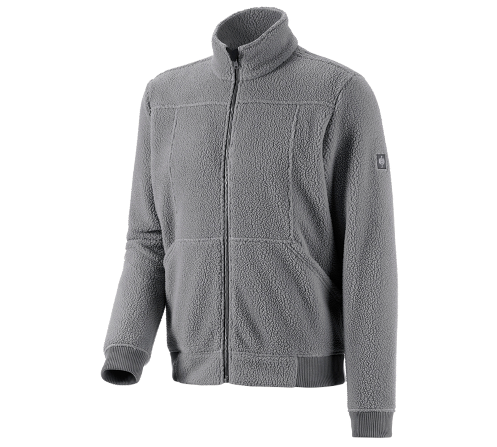 Work Jackets: Faux fur jacket e.s.vintage + pewter