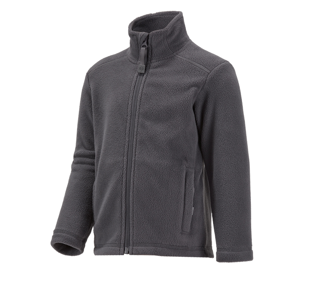 Jackets: e.s. Fleece jacket CI, children's + anthracite