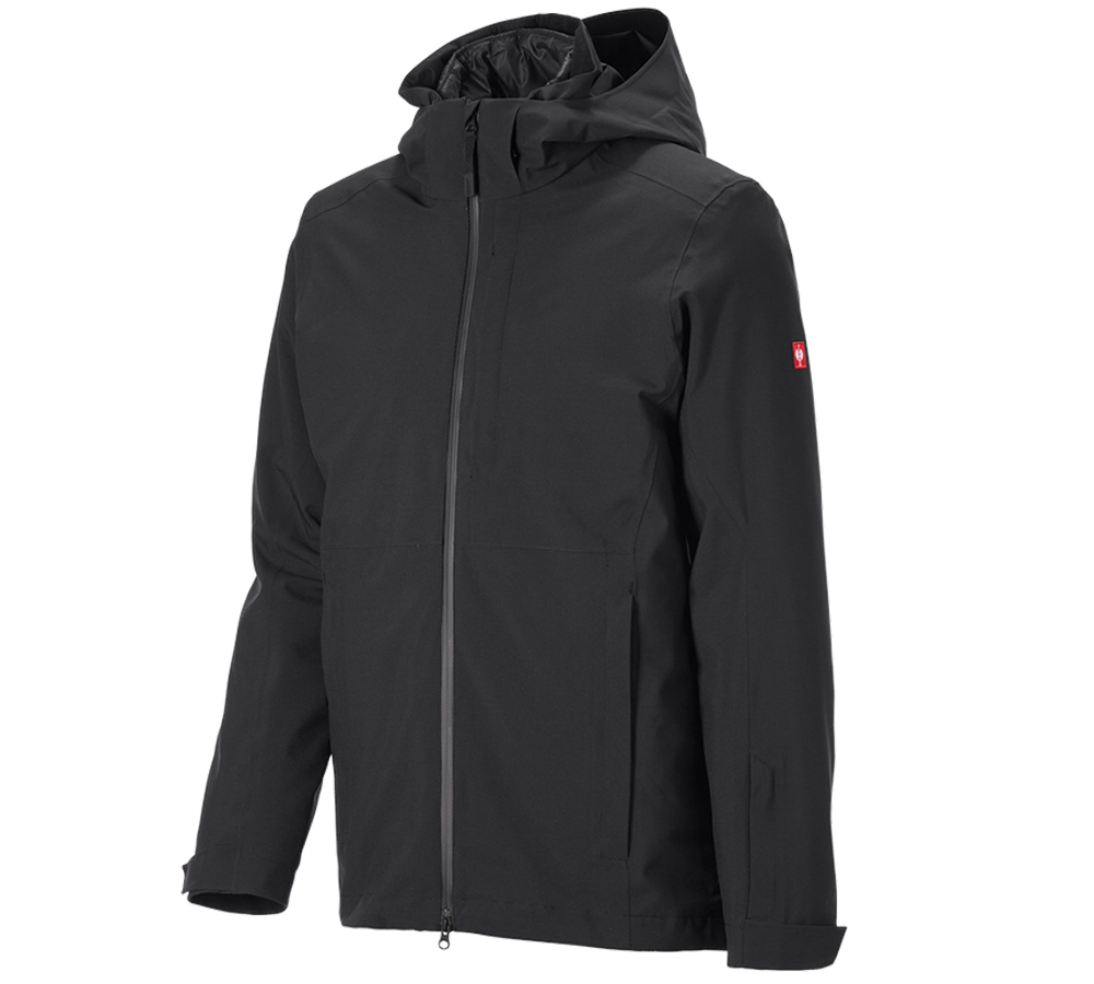 Work Jackets: 3 in 1 functional jacket e.s.trail snow + black