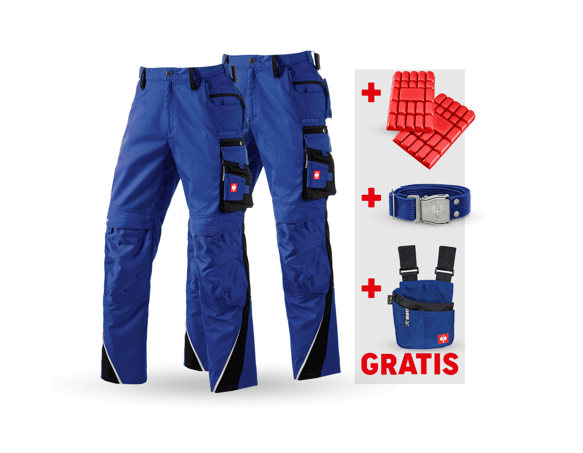 Kläder: SET: Midjebyxa + vintermidjebyxa e.s.motion + kornblå/svart