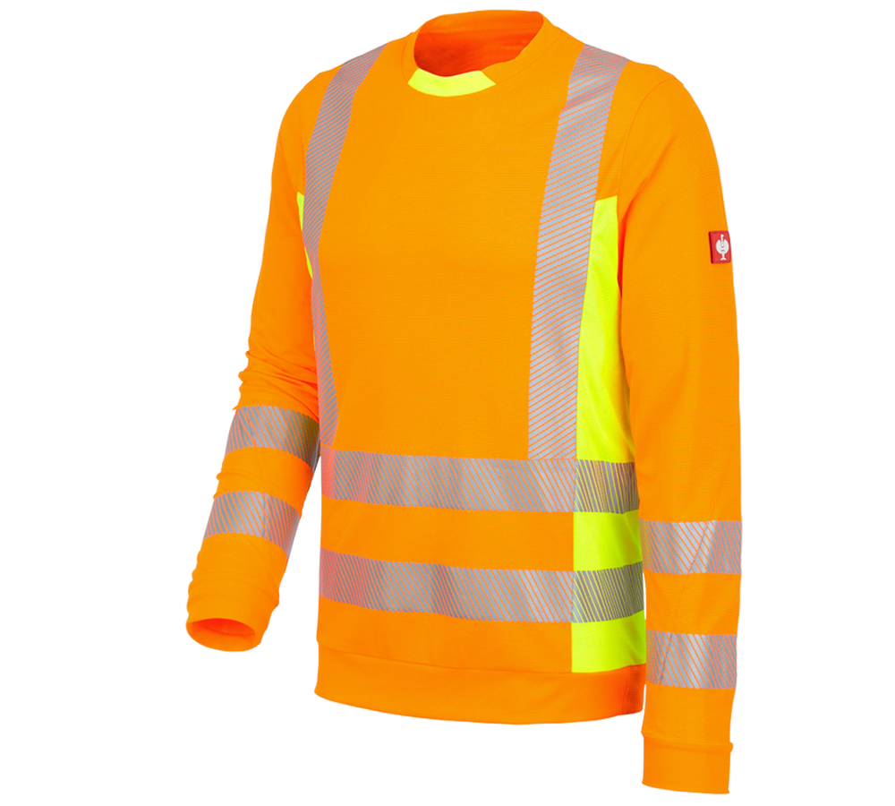 Överdelar: Varselfunktion, lång ärm e.s.motion 2020 + varselorange/varselgul