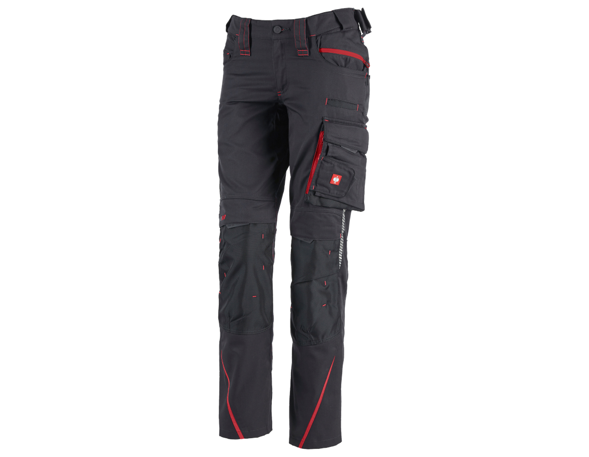 Painters | Decorators | Plasterers: Ladies' trousers e.s.motion 2020 + graphite/fiery red