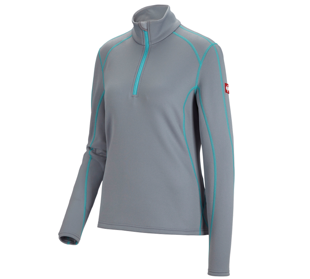 Teman: Troyertröja thermo stretch e.s.motion 2020, dam + platina/capri
