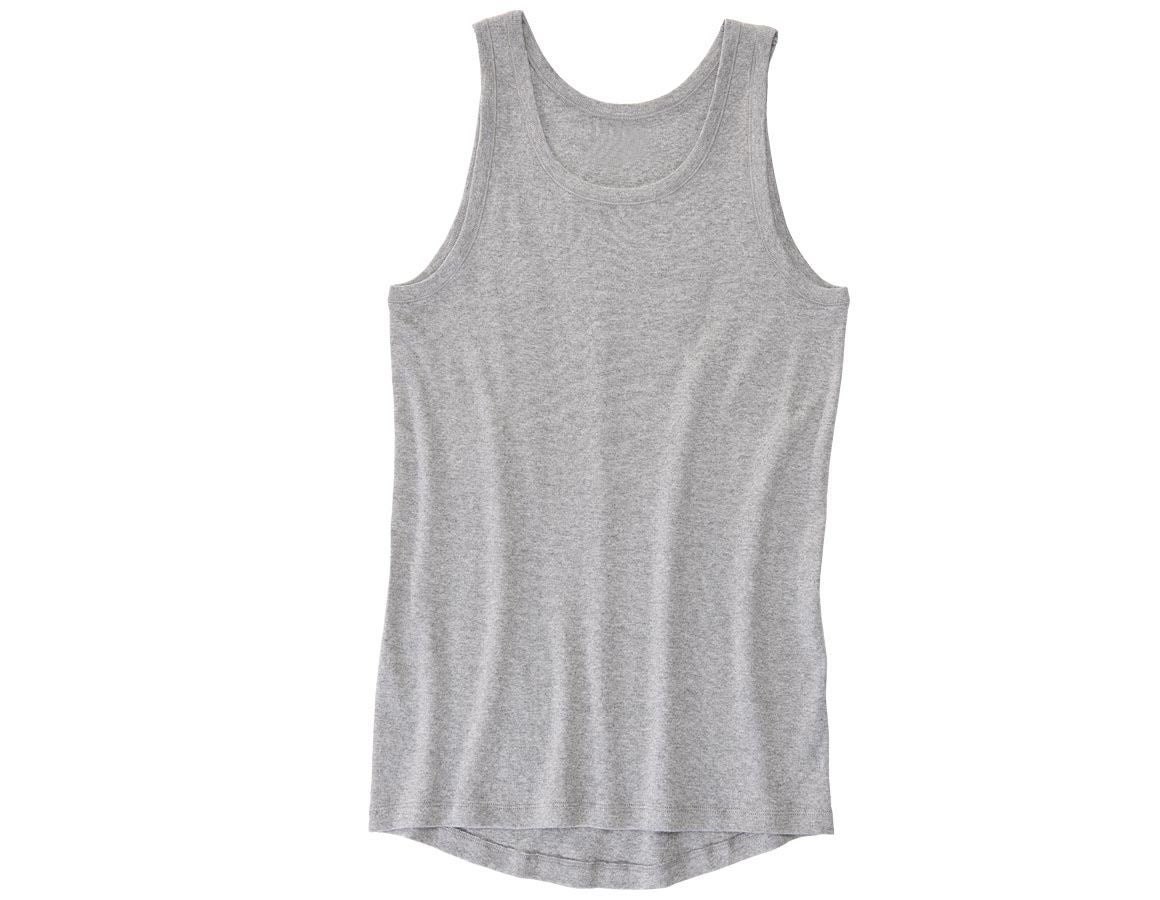 Underwear | Functional Underwear: e.s. Vest fine rib classic + grey melange