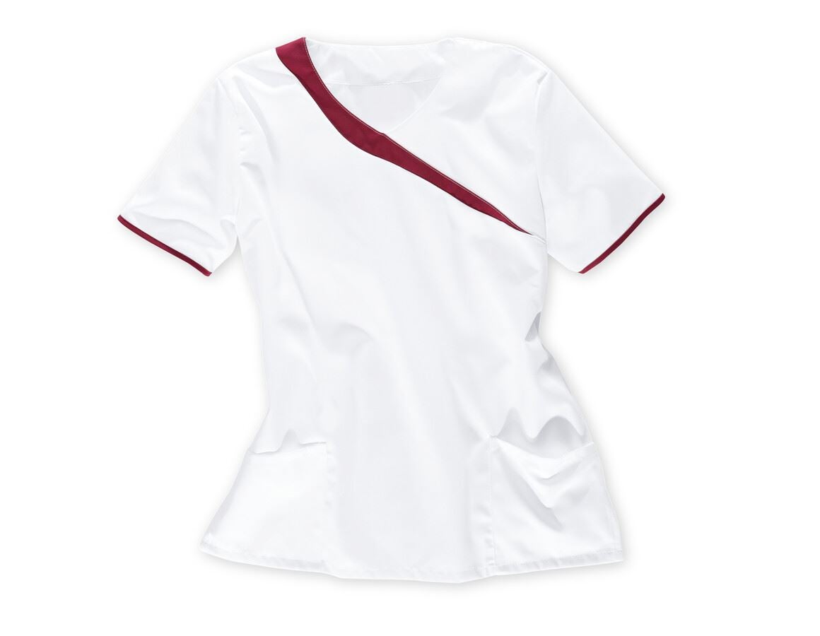 Shirts, Pullover & more: Tunic Maren + white/bordeaux
