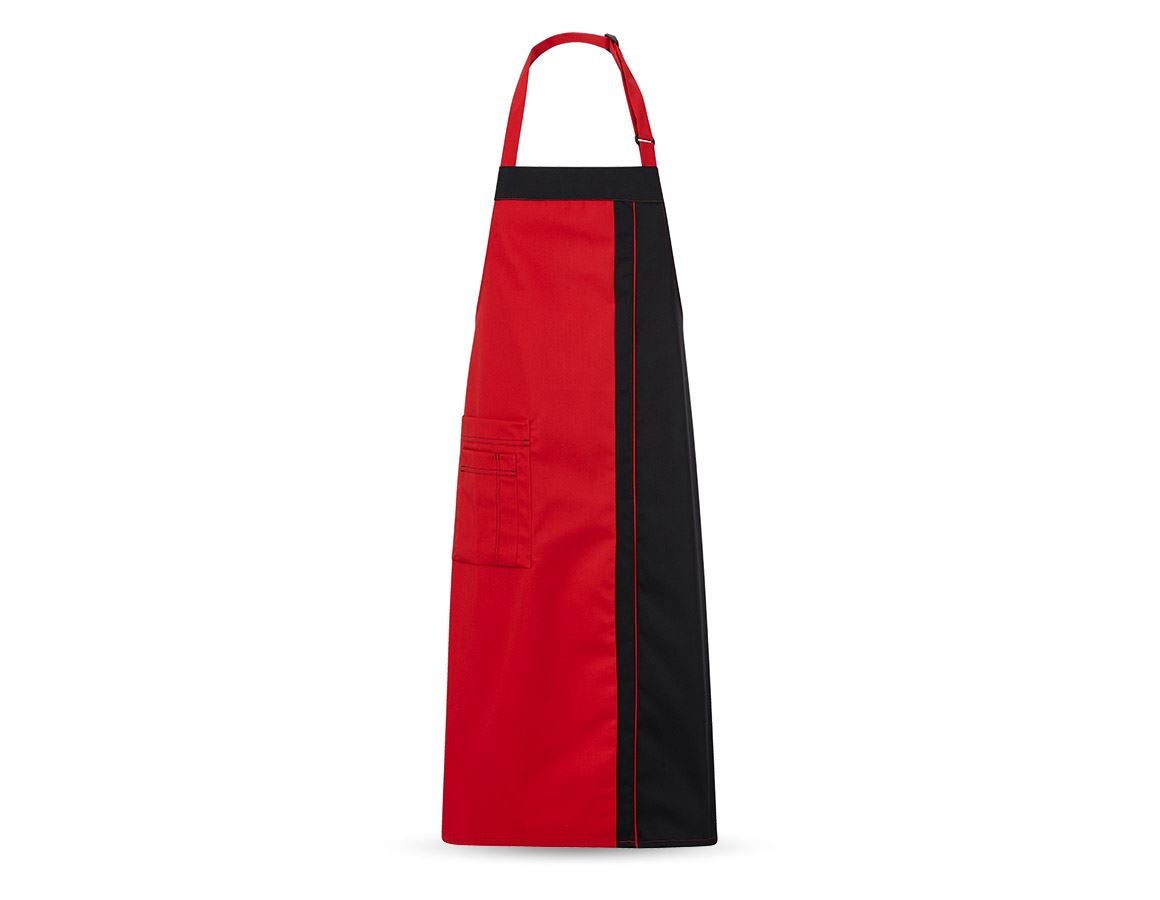 Aprons: Bib Apron Steyr + red/black