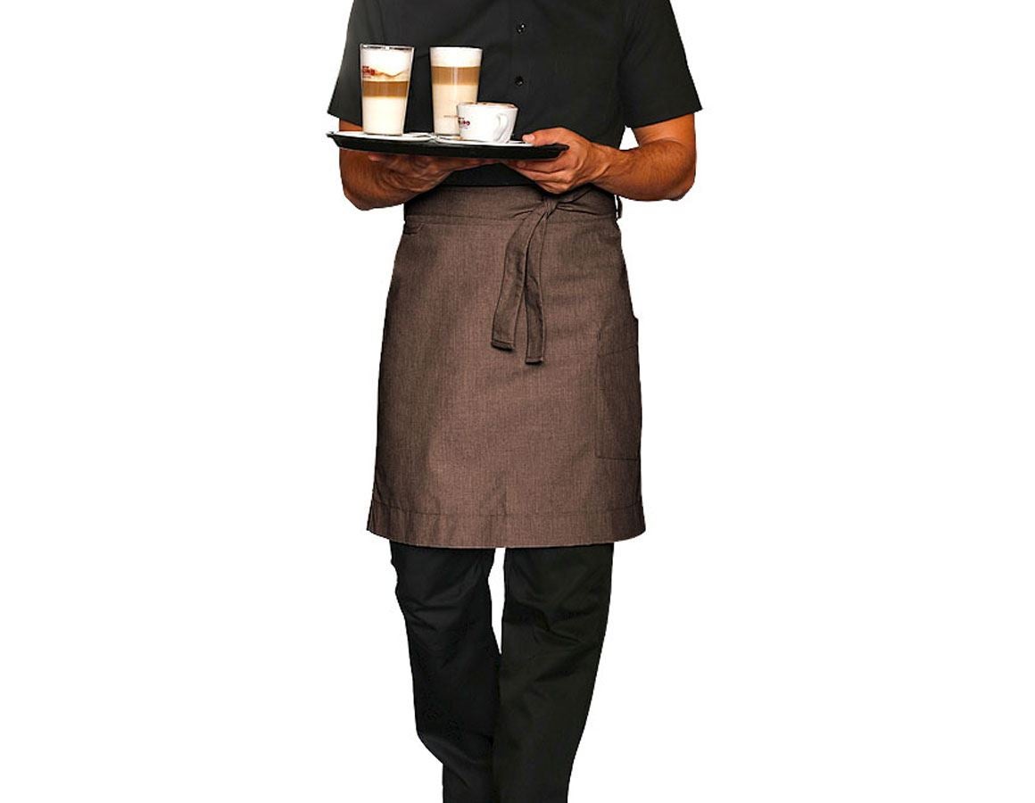 Aprons: Mid-Length Apron e.s.fusion, men's + chestnut melange