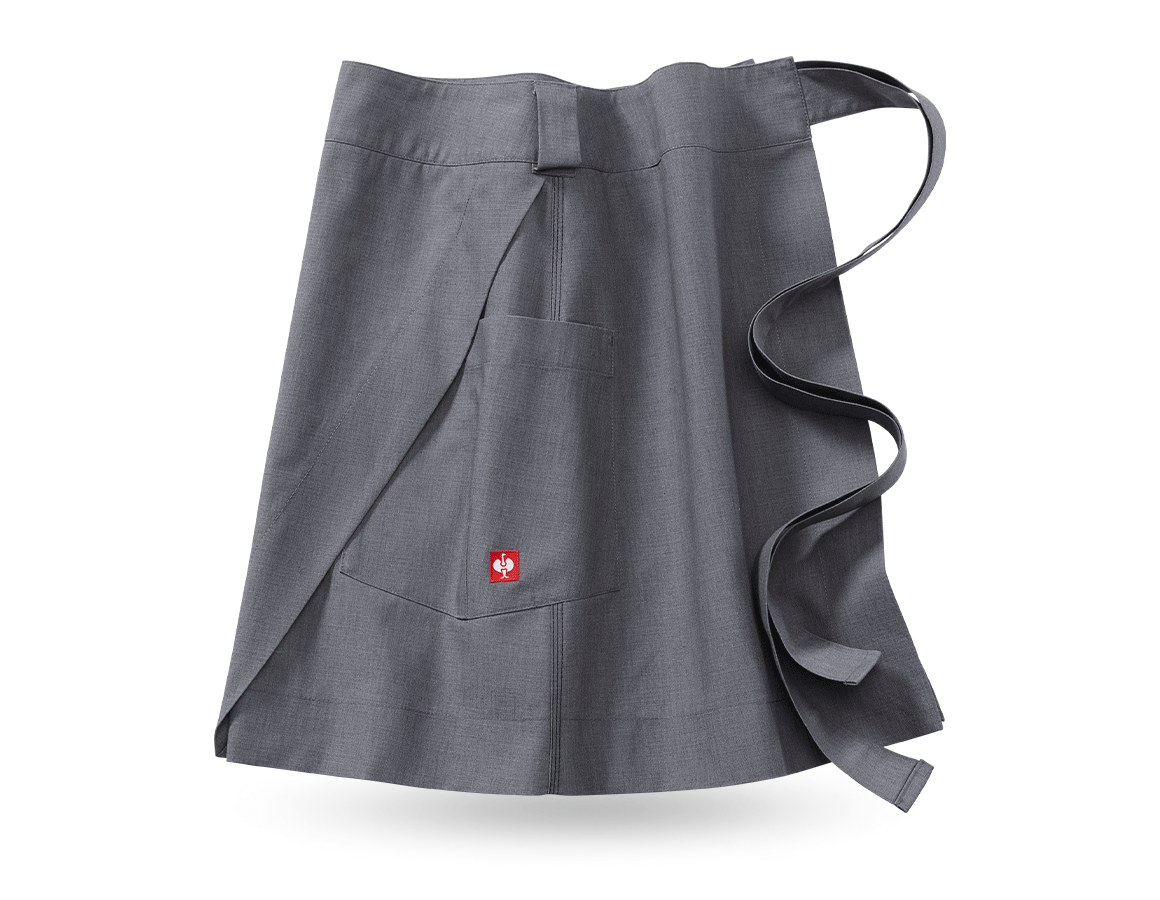 Aprons: Mid-Length Apron e.s.fusion, ladies' + cement melange