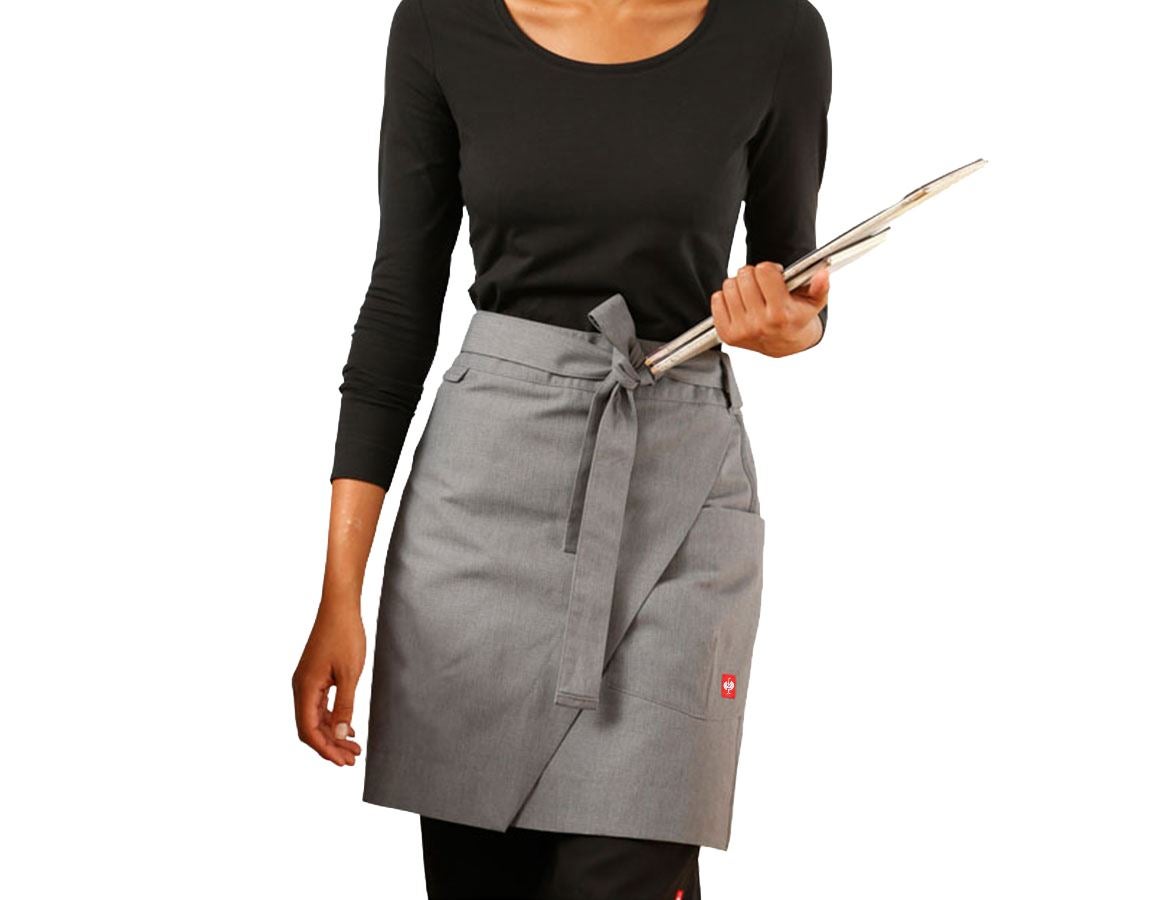 Aprons: Mid-Length Apron e.s.fusion, ladies' + cement melange