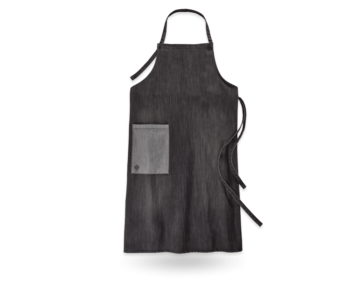Förkläde: e.s. Bröstlappsförkläde denim, långa + graphitewashed