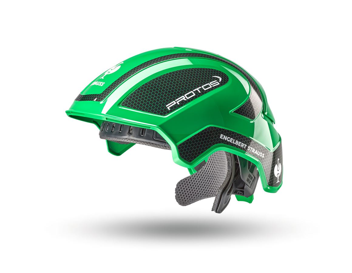 Hard Hats: e.s. Work helmet Protos® + green/black