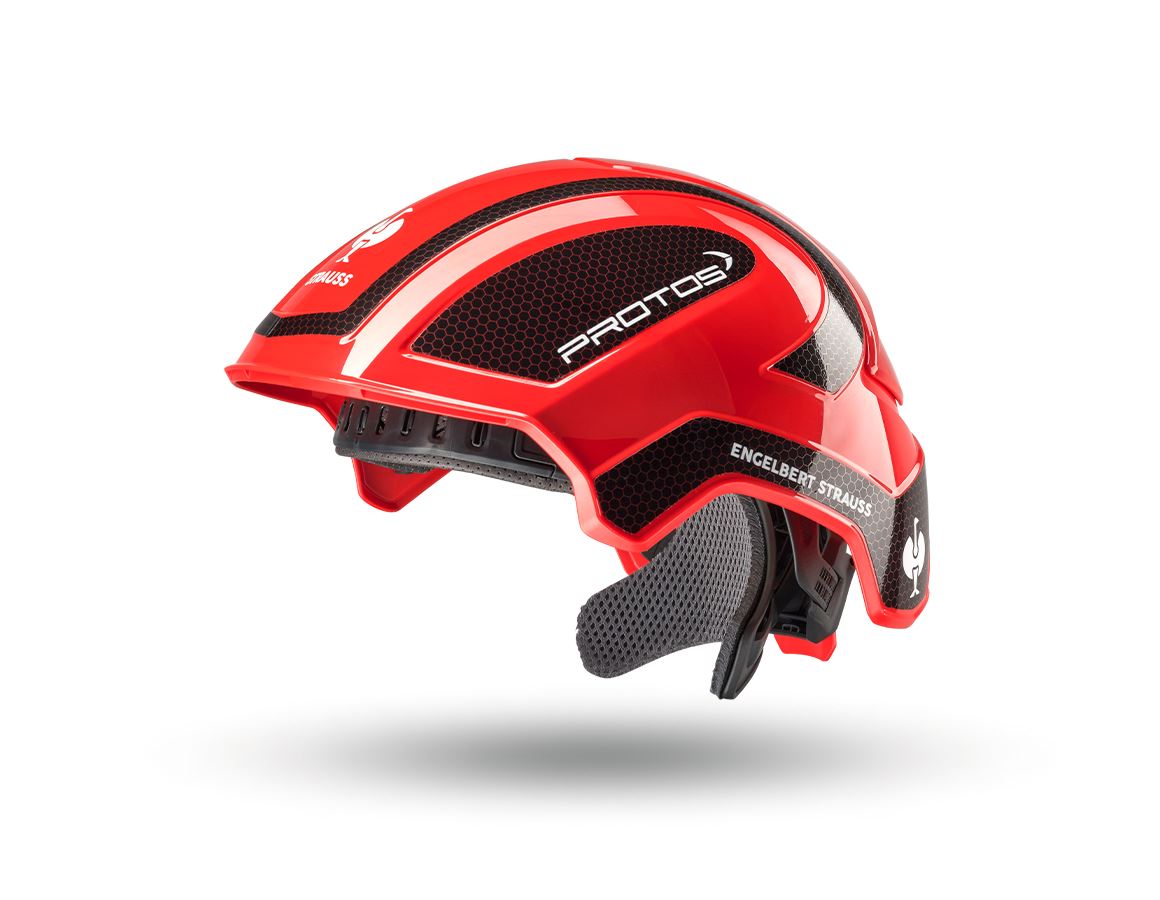 Hard Hats: e.s. Work helmet Protos® + red/black