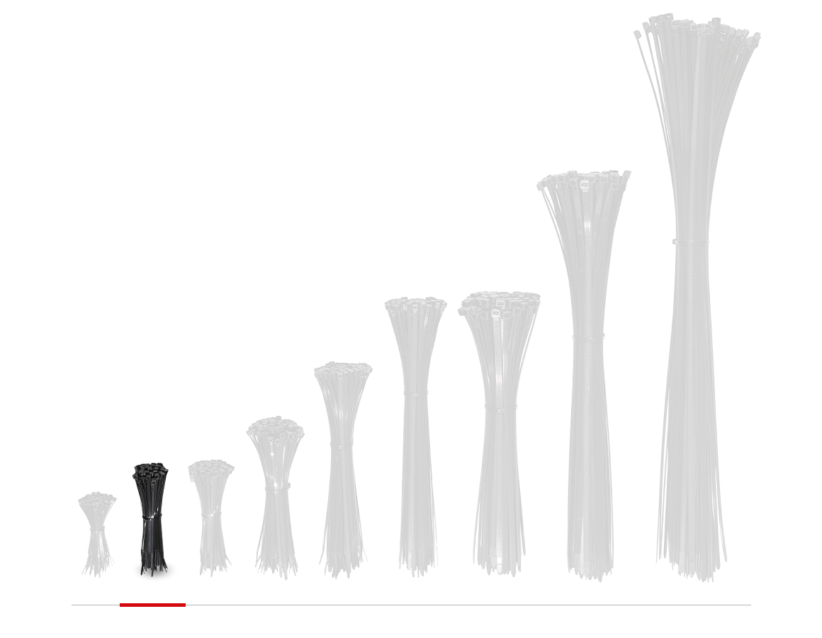 Tools & Equipment: Cable ties for indoors and outdoors + black