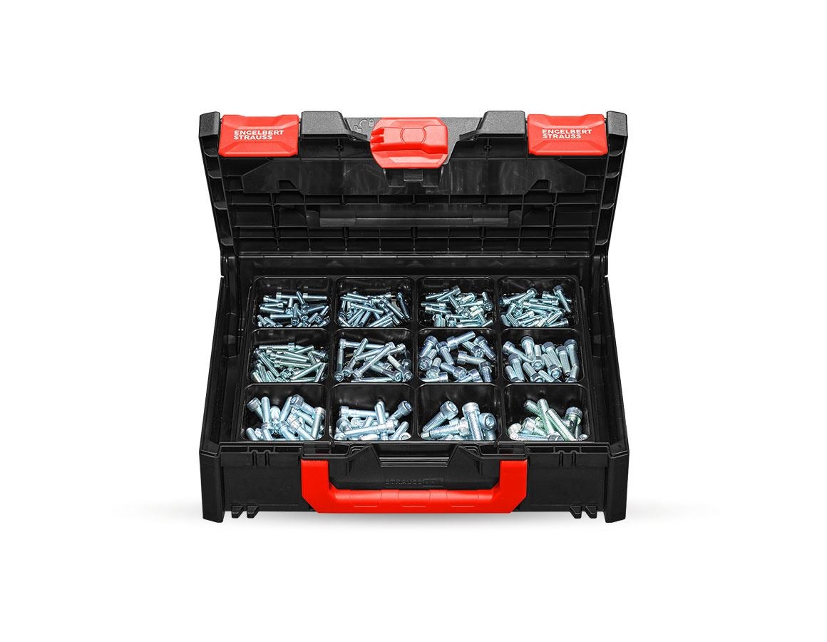 Screws: Cylinder screws assortment ISO4762 STRAUSSbox midi