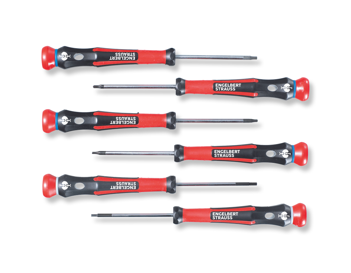 Screwdrivers: Precision screwdriver set, slotted and PH