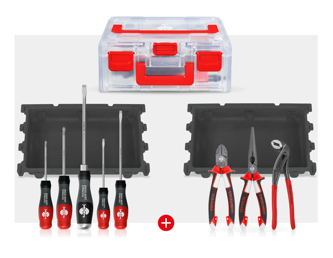 STRAUSSbox System: STRAUSSbox small pliers + screwdriver set