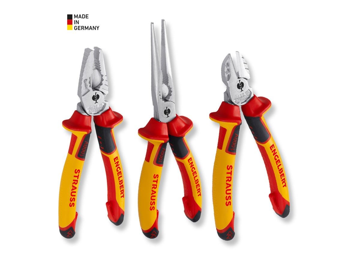 Tongs: e.s. safety pliers set VDE 