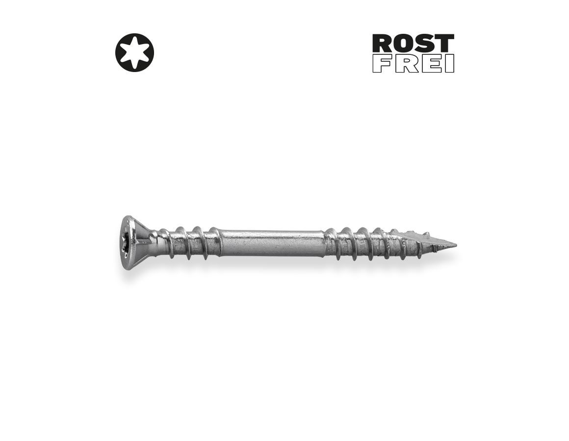 Screws: Patio screw stainless steel-plus with countersunk