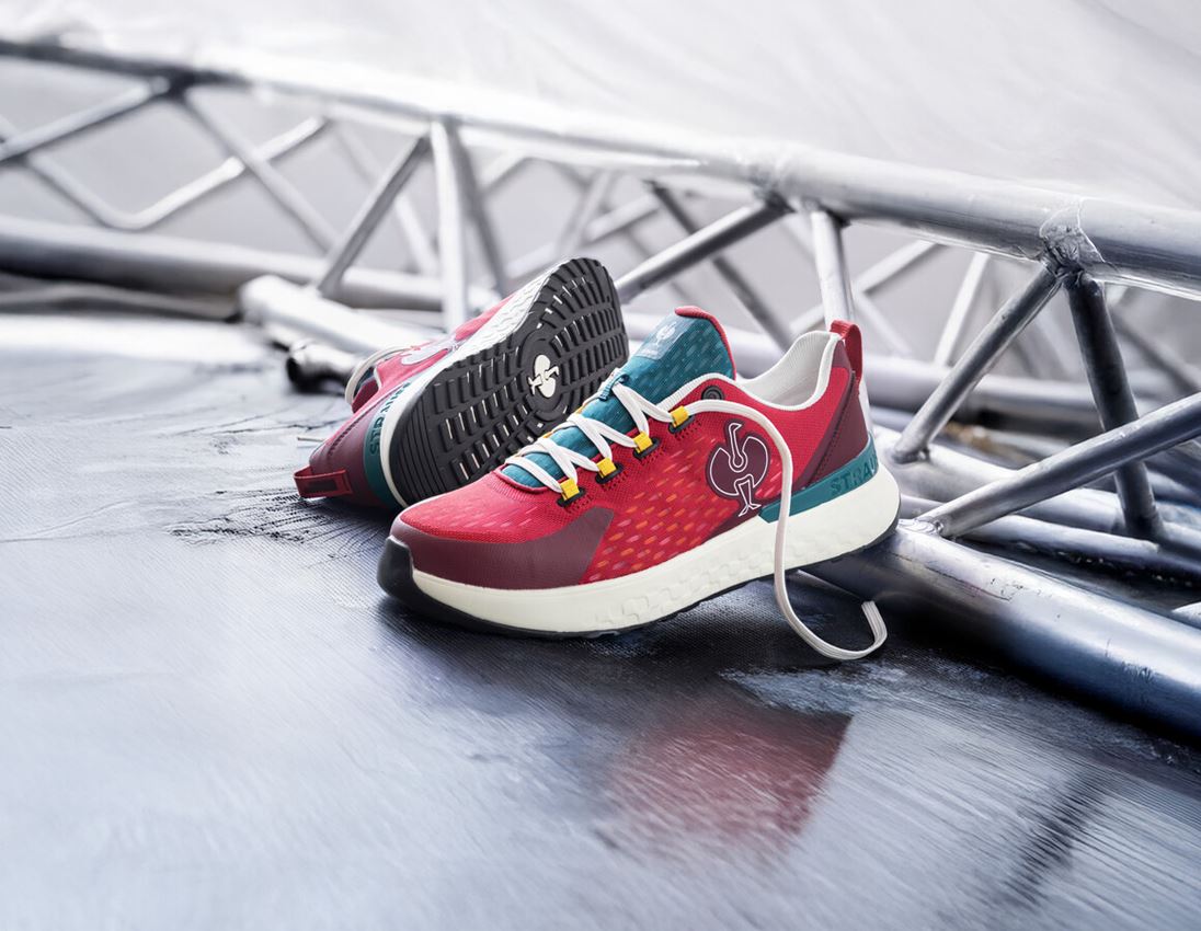 SB: SB Safety shoes e.s. Comoe low + opalred/mahoganyred