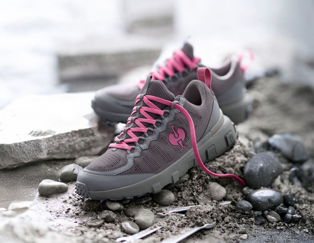 Hospitality | Catering: O6 Work shoes e.s. Poli low + basaltgrey/tarapink