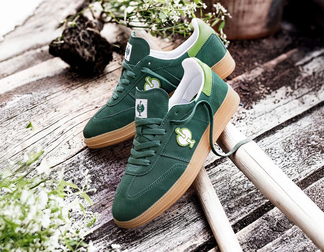 O1: O1 arbetsskor e.s. Brockton low + grön 1