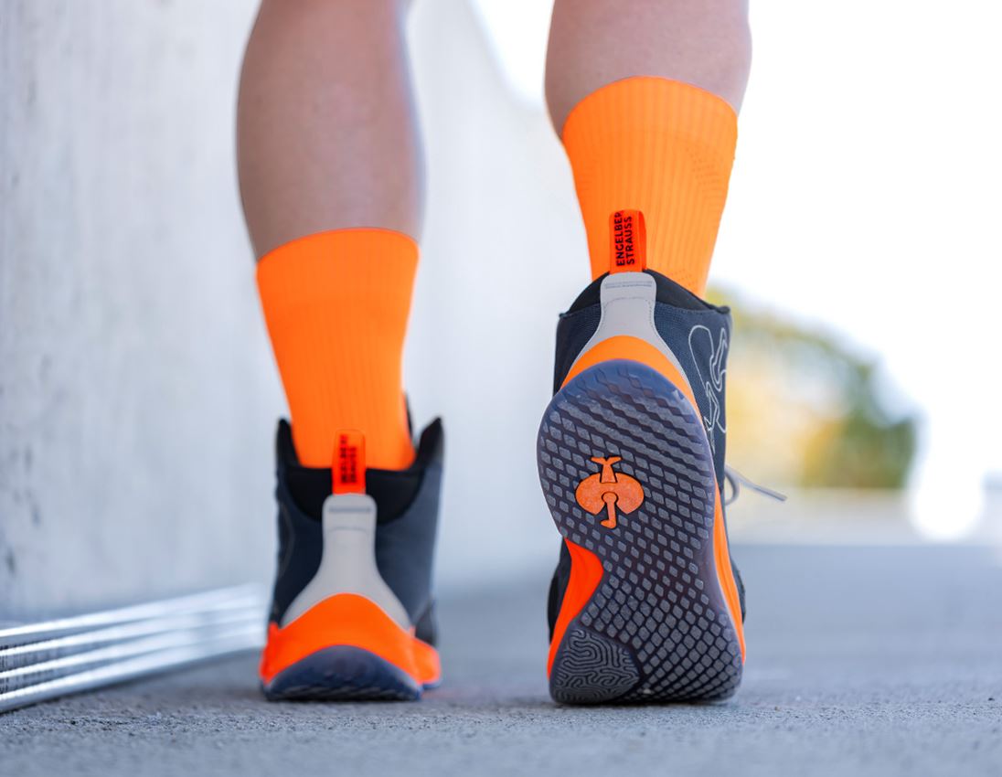 S1P: S1PS skyddsskor e.s. Marseille mid + mörkblå/varselorange 2