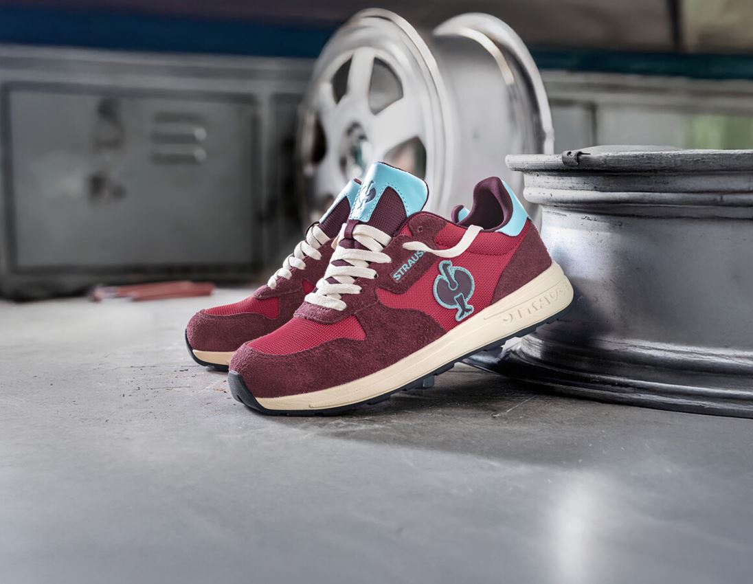 Safety Shoes: S1 Safety shoes e.s. Canberra low + mahoganyred