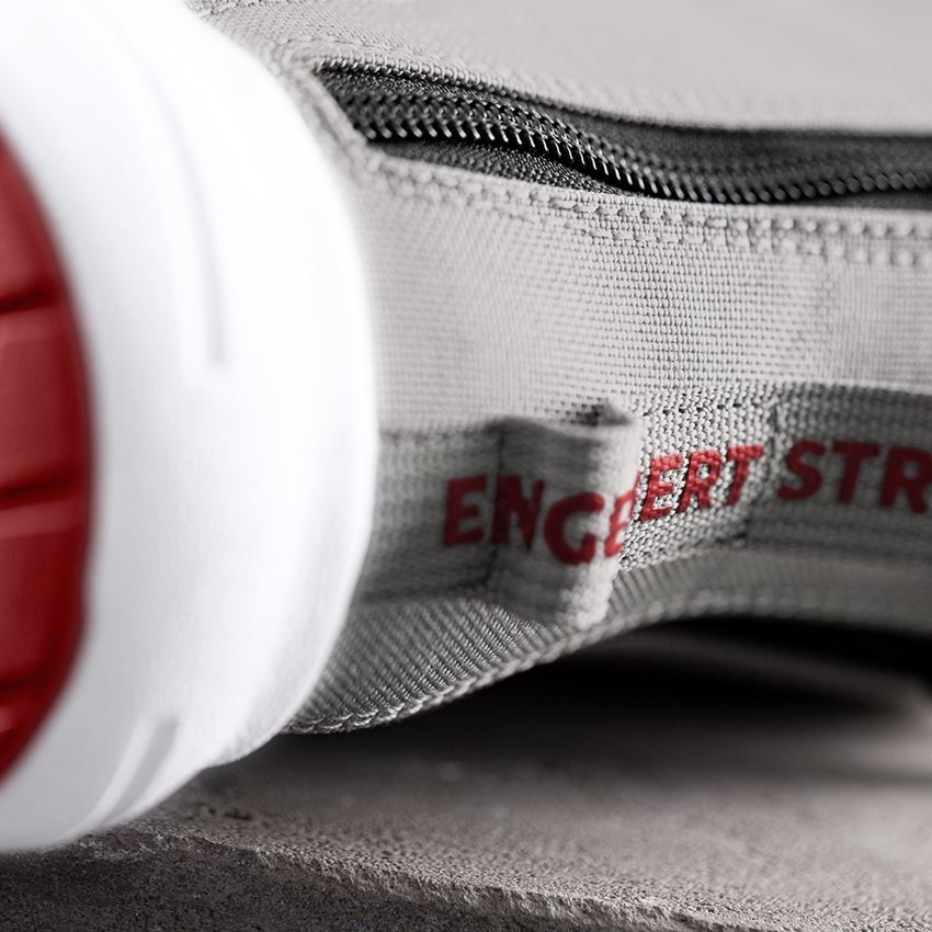 Skor: S1 Skyddsskor e.s. Janus II mid + duvgrå/cement/sammetröd 2