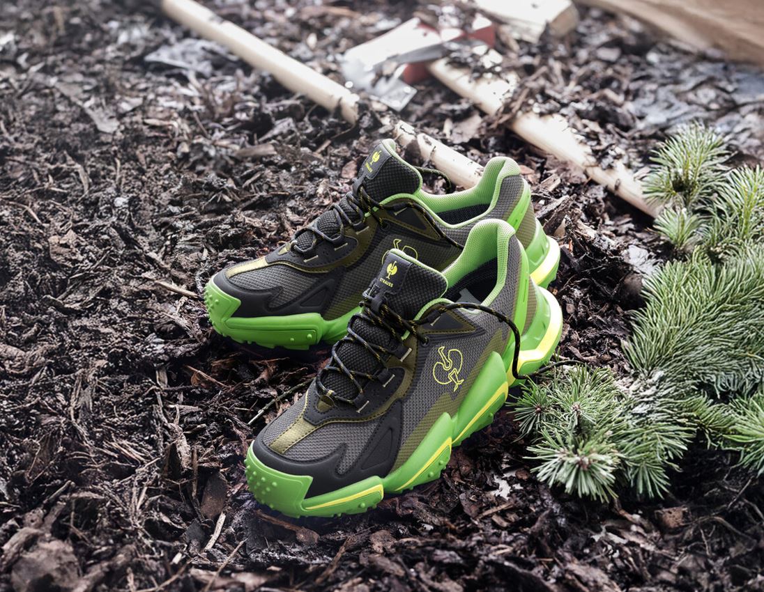 Safety Shoes: S7S Safety shoes e.s. Peoria low + disguisegreen/seagreen