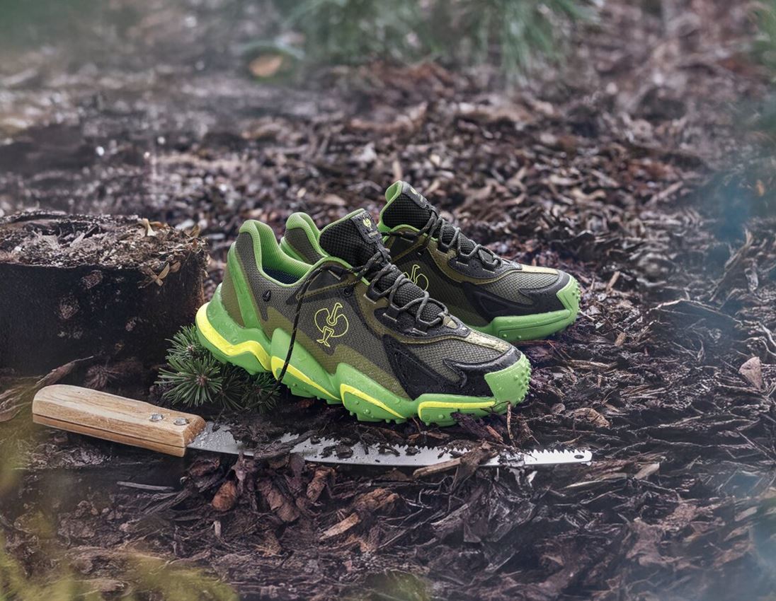 Safety Shoes: S7S Safety shoes e.s. Peoria low + disguisegreen/seagreen 1