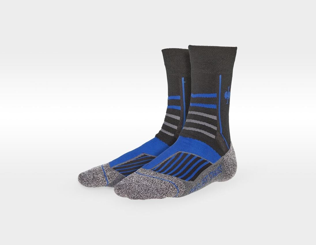 Sockor | Strumpor: e.s. allroundstrumpor function warm/high + svart/aluminium/kornblå