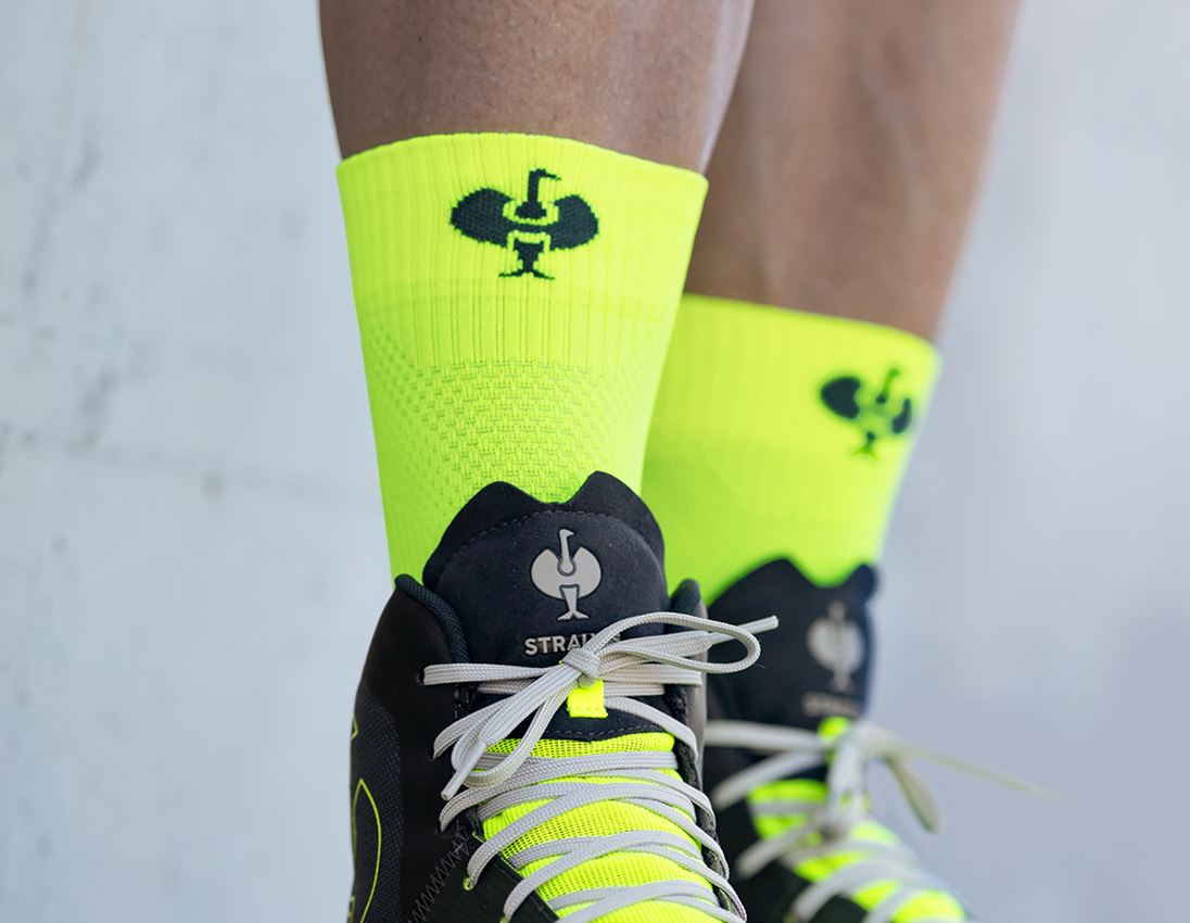 Socks: e.s. All-season socks function light/high + high-vis yellow/anthracite