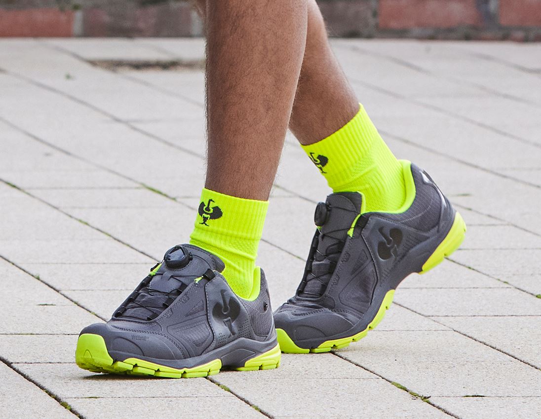 Socks: e.s. All-season socks function light/high + high-vis yellow/anthracite 2