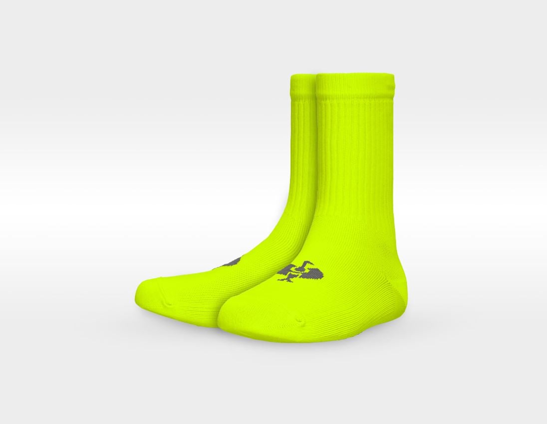 Accessories: e.s. All-season socks function light/high, child. + high-vis red+high-vis yellow