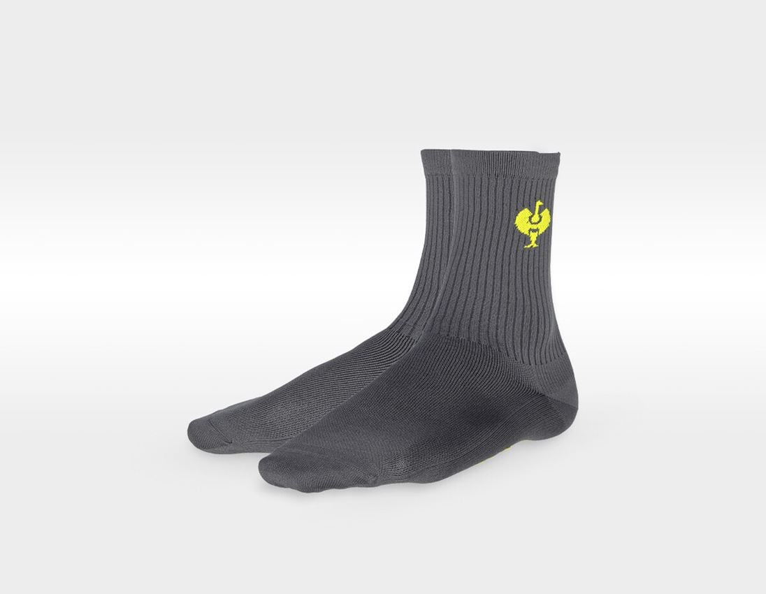 Sockor | Strumpor: Funktionsstrumpor e.s.trail light/high, 3pack + basaltgrå+svart/basaltgrå+svart 1