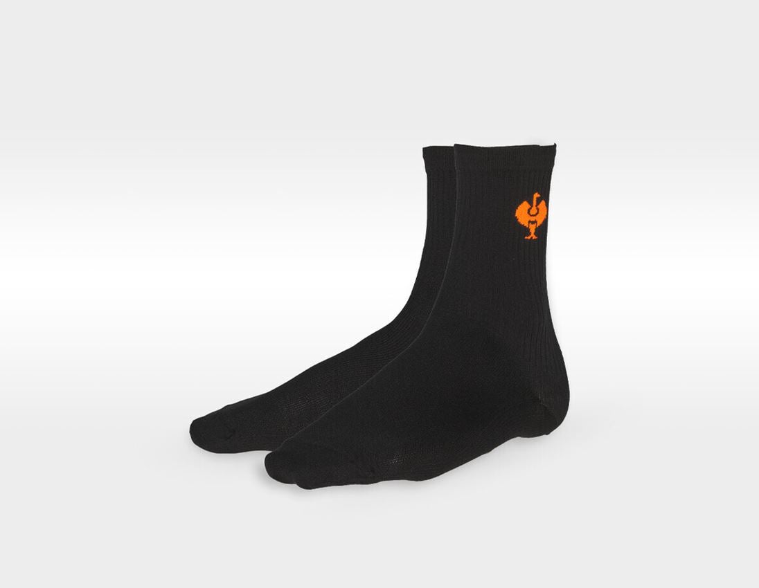 Sockor | Strumpor: Funktionsstrumpor e.s.trail light/high, 3pack + basaltgrå+svart/basaltgrå+svart 2