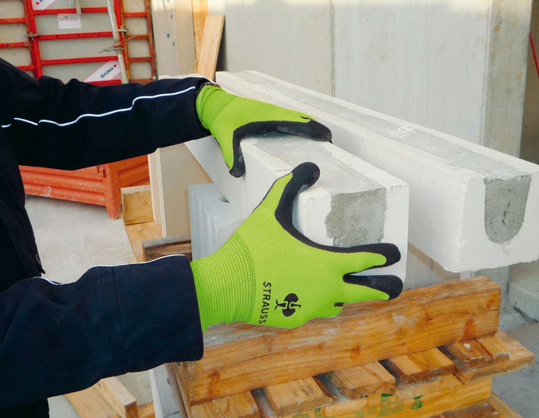Belagda: Stickade latexhandskar Senso Grip 1