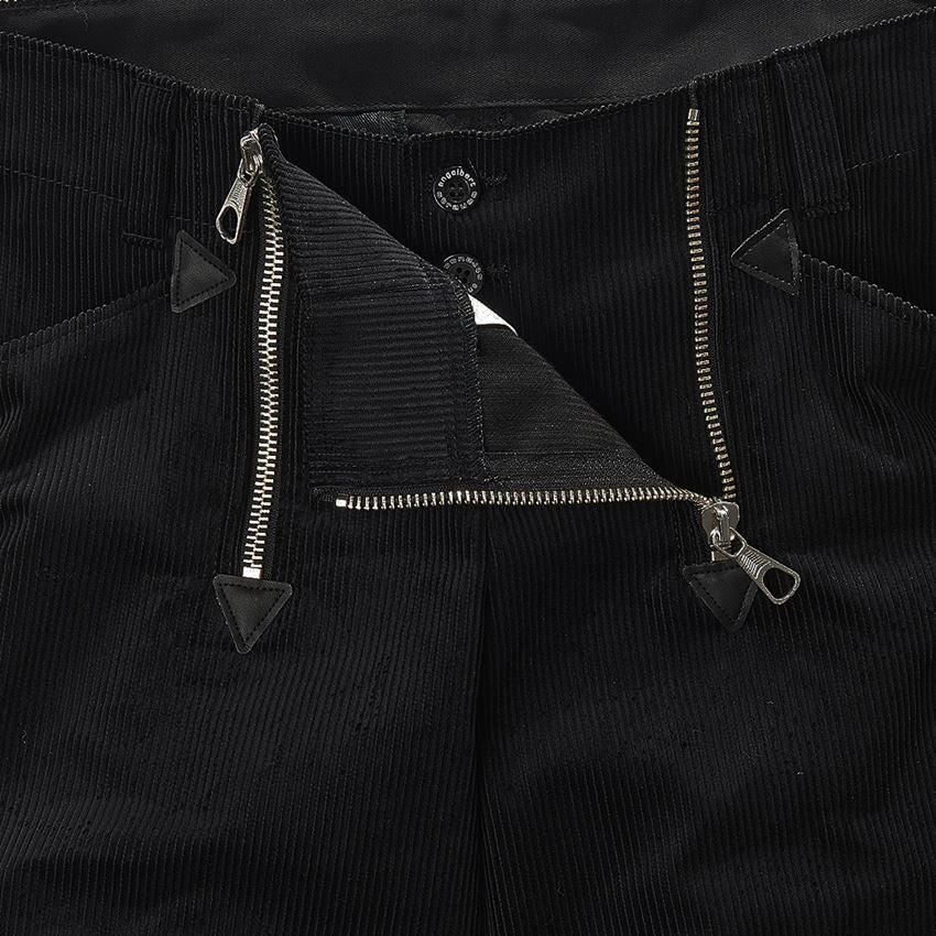 Work Trousers: e.s. Craftman's Shorts Wide Wale Cord + black 2